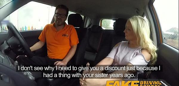  Fake Driving School Sexual discount for big tits blonde Scottish babe